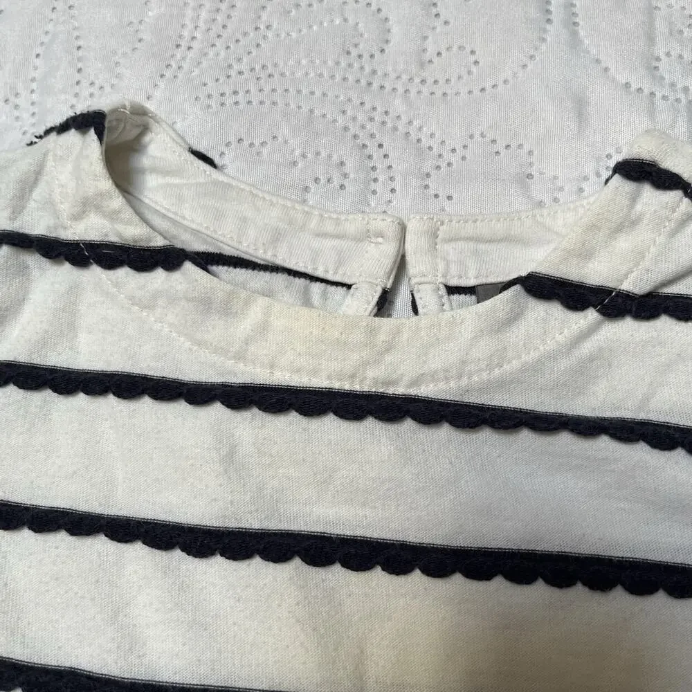 Gap Scalloped Stripe Shirt Size 24m